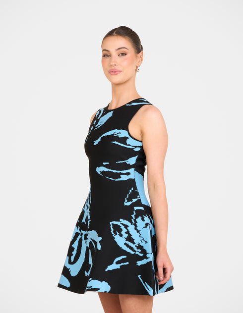 River A-line Knit Mini Dress